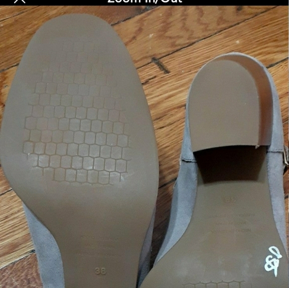 Natalia Blanco Open Back Suede shoes fits size 7.5 - Picture 4 of 4